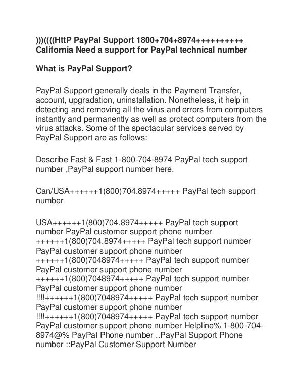 PayPal Support Number 18007048974 California Need a support for PayPal t