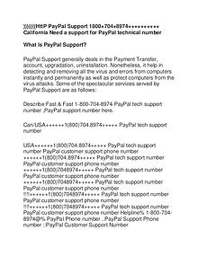 PayPal Support Number