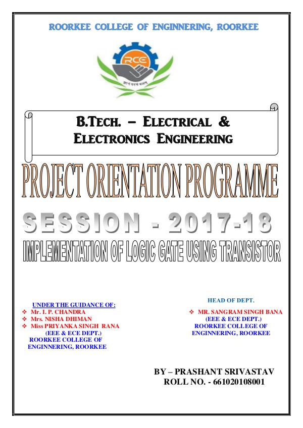 Project on Orientation Programme Project on Orientation Programme