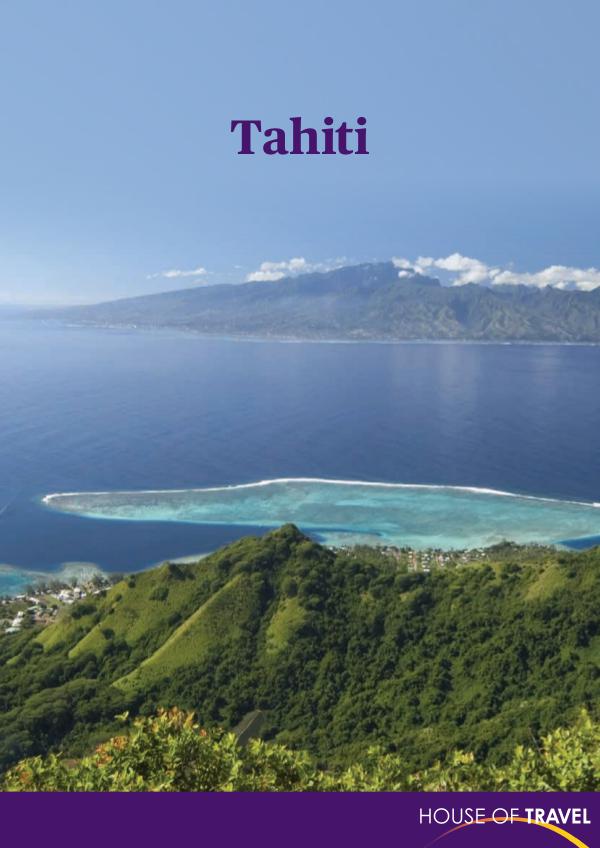 House of travel Tahiti Brochure 2017