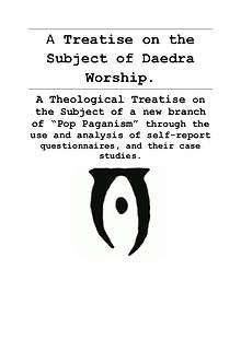 A Treatise on the Subject of Daedra Worship, 1st Edition, 2016