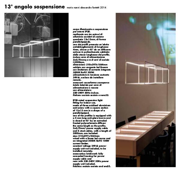 13 Angolo Sospensione by Cirrus Lighting