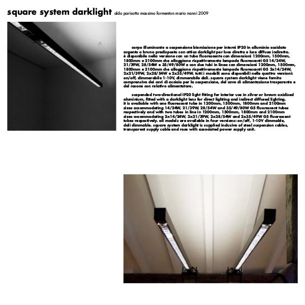 Square System Dark Light by Cirrus Lighting