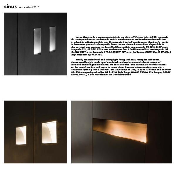 Viabizzuno by Cirrus Lighting - Architectural Lighting Range Sinus by Cirrus Lighting