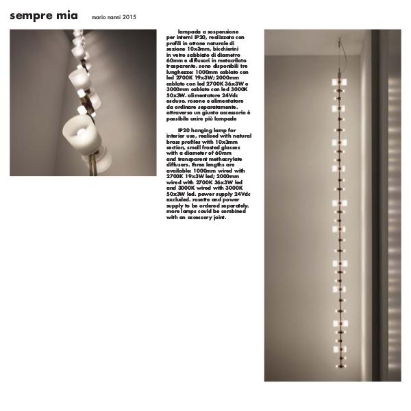 Viabizzuno by Cirrus Lighting - Architectural Lighting Range Sempre Mia by Cirrus Lighting