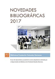 Novedades Bibliográficas 2017