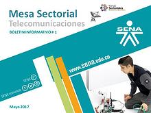 Boletín  01 Mesa Sectorial de Telecomunicaciones