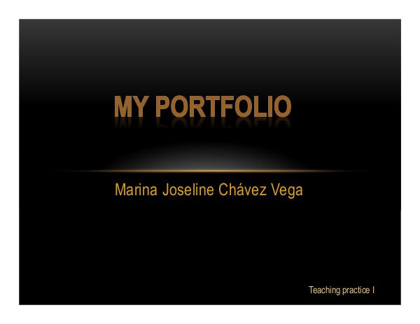Marina Joseline Chavez Vega (Teaching Practice I) joseline