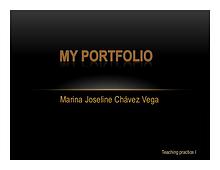 Marina Joseline Chavez Vega (Teaching Practice I)