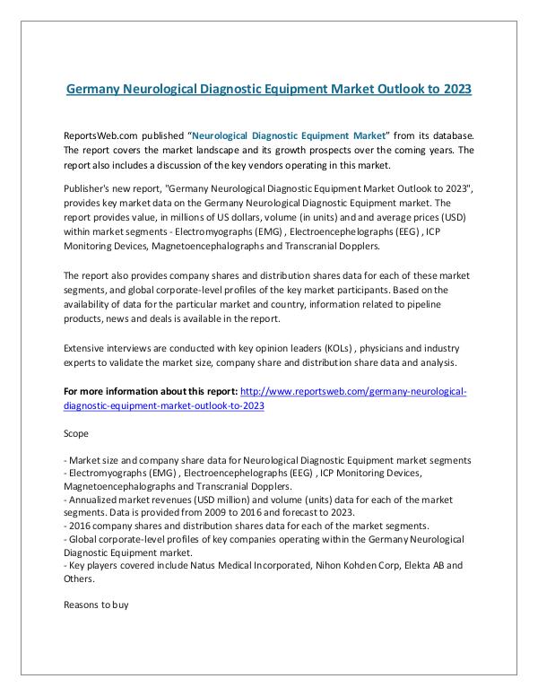 ReportsWeb- Germany Neurological Diagnostic Equipment Market O