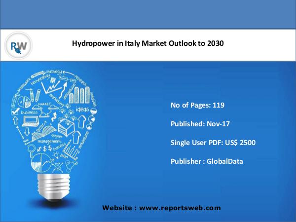 Hydropower in Italy Market Outlook to 2030