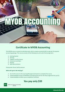Certificate in MYOB Accounting