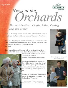 The Orchards Newsletter Aug 2013