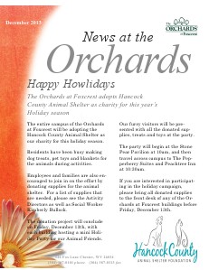 The Orchards Newsletter Dec 2013