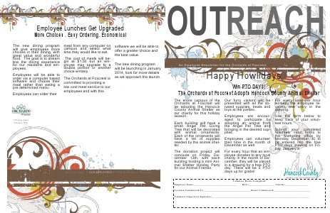 The Orchards Employee News Nov 2013