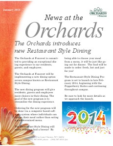 The Orchards Newsletter Volume 1