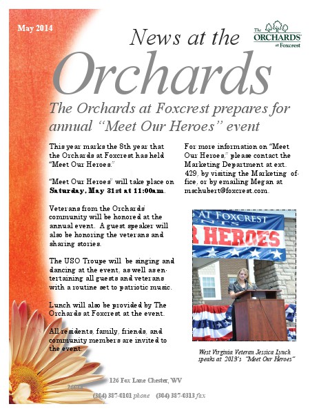 The Orchards Newsletter May 14
