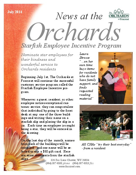 The Orchards Newsletter July 14
