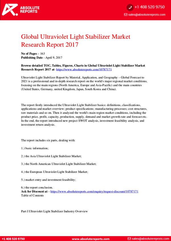 28-07-2017 Ultraviolet-Light-Stabilizer-Market-Research-Repor