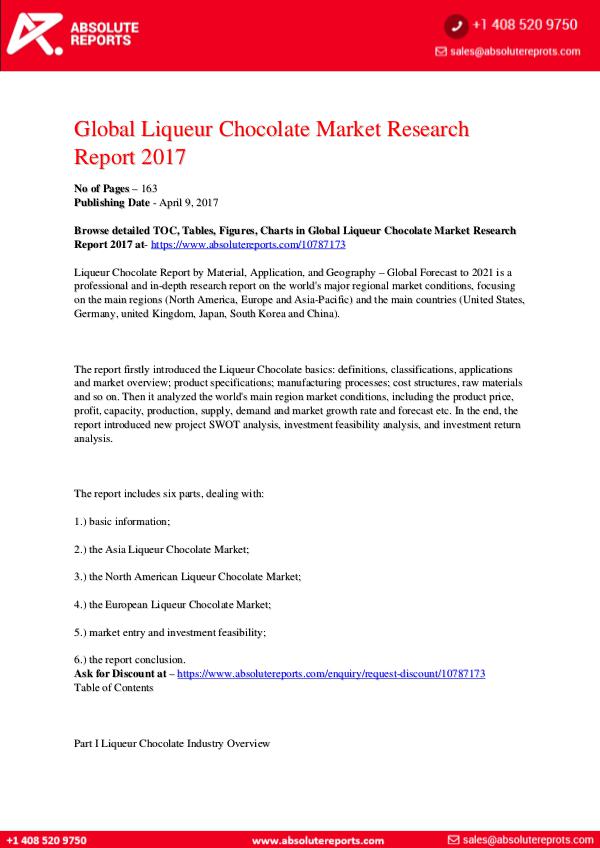 28-07-2017 Liqueur-Chocolate-Market-Research-Report-2017