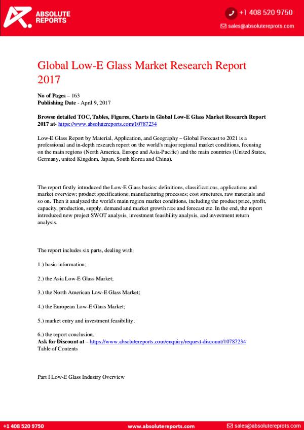 28-07-2017 Low-E-Glass-Market-Research-Report-2017