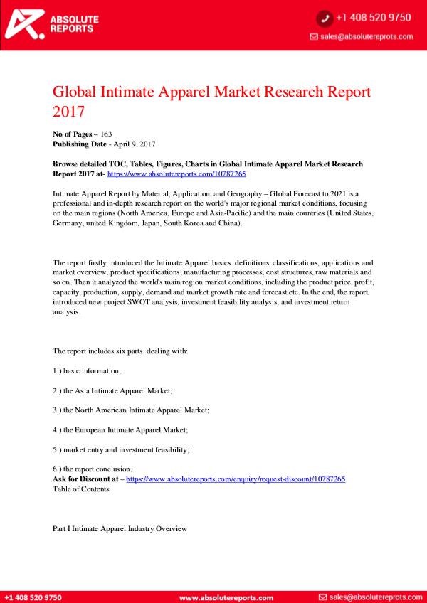 28-07-2017 Intimate-Apparel-Market-Research-Report-2017
