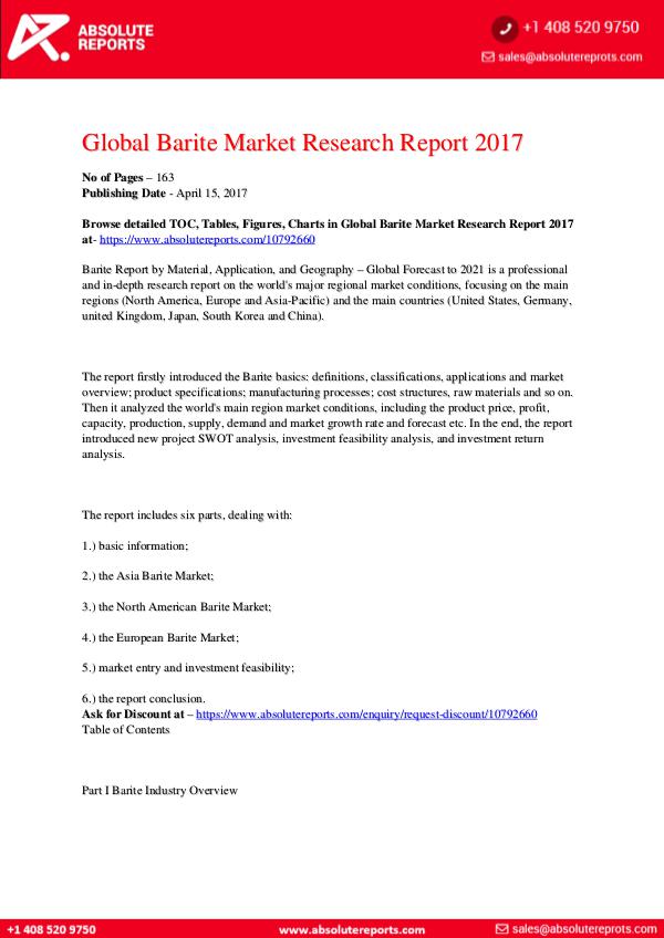 28-07-2017 Barite-Market-Research-Report-2017