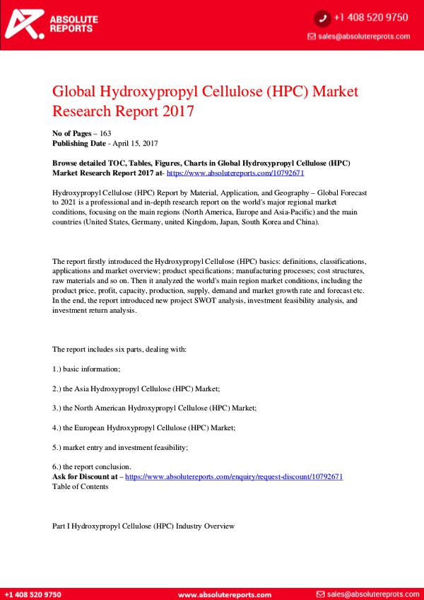 28-07-2017 Hydroxypropyl-Cellulose-HPC-Market-Research-Report