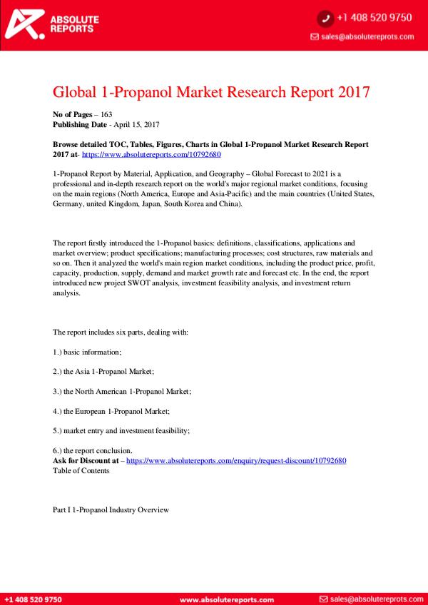 28-07-2017 1-Propanol-Market-Research-Report-2017