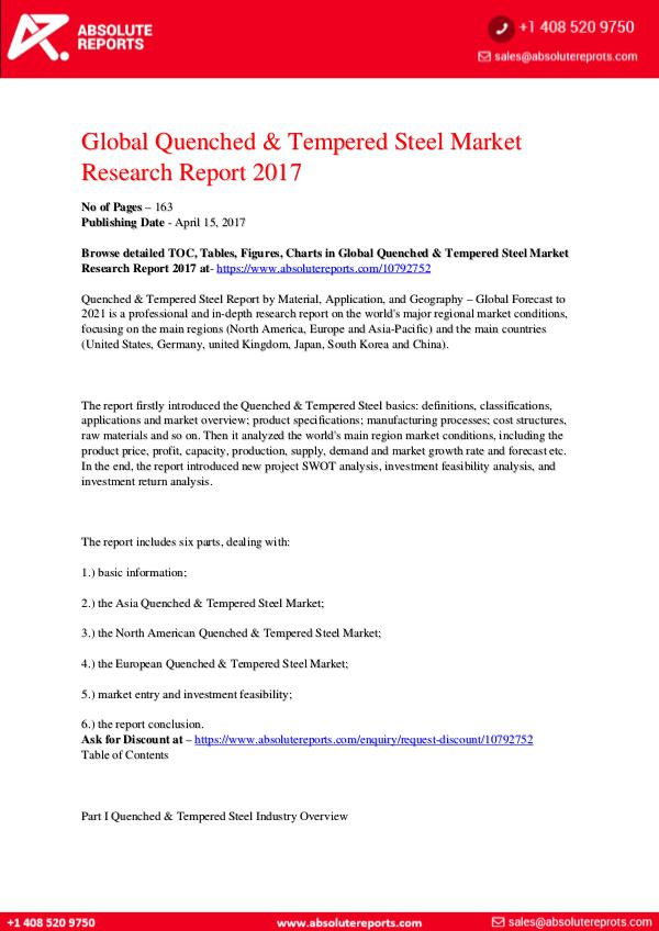 28-07-2017 Quenched-Tempered-Steel-Market-Research-Report-201