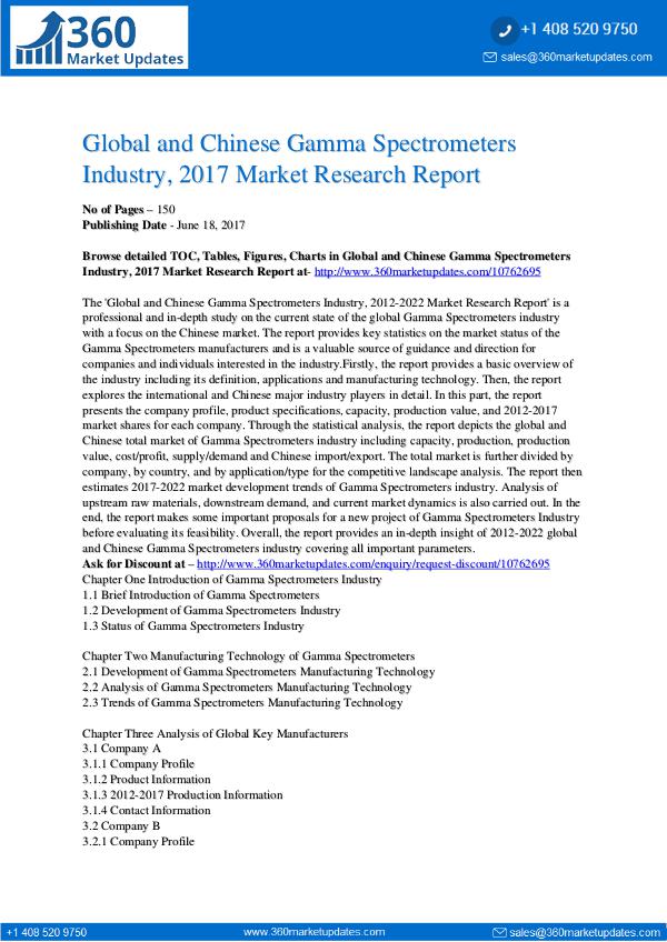 22-06-2017 Gamma-Spectrometers-Industry-2017-Market-Research-