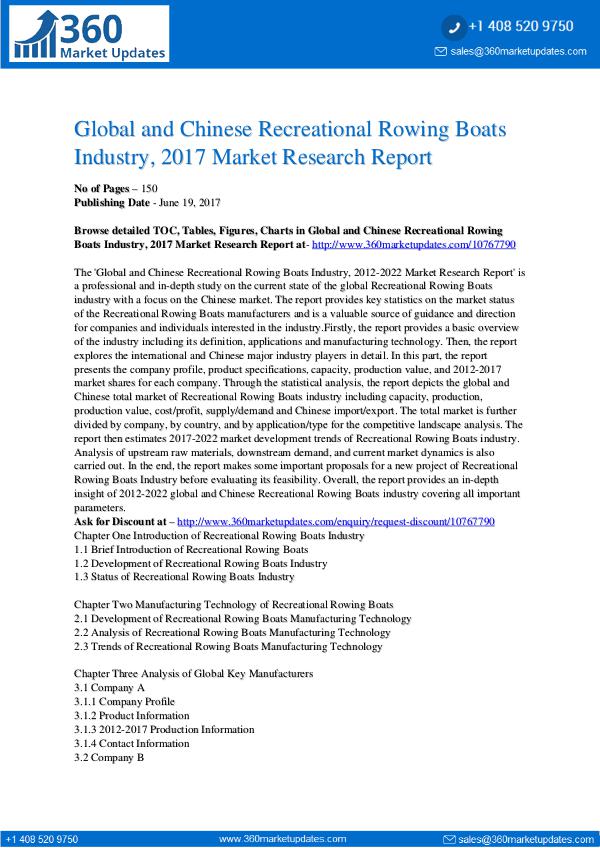 22-06-2017 Recreational-Rowing-Boats-Industry-2017-Market-Res