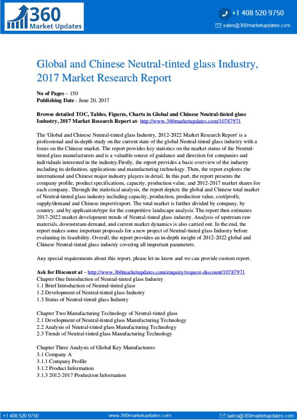 22-06-2017 Neutral-tinted-glass-Industry-2017-Market-Research