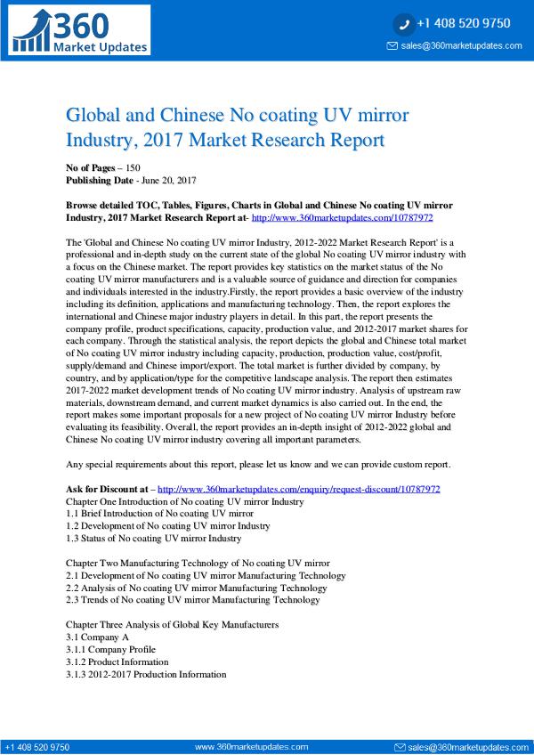 22-06-2017 No-coating-UV-mirror-Industry-2017-Market-Research