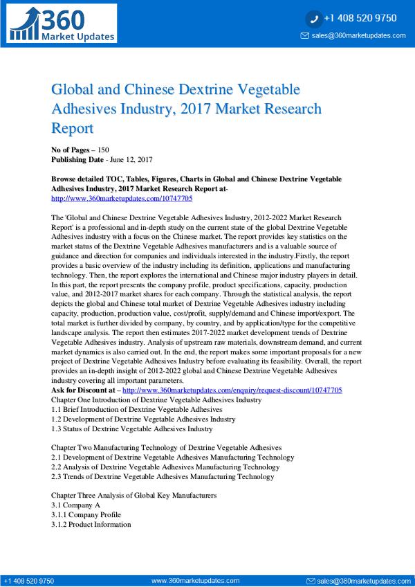 Dextrine-Vegetable-Adhesives-Industry-2017-Market-