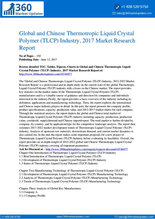 23-06-2017 Thermotropic-Liquid-Crystal-Polymer-TLCP-Industry-