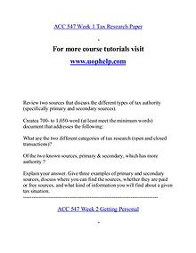ACC 547 help A Guide to career/uophelp.com
