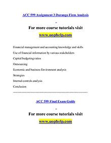 ACC 599 help A Guide to career/uophelp.com