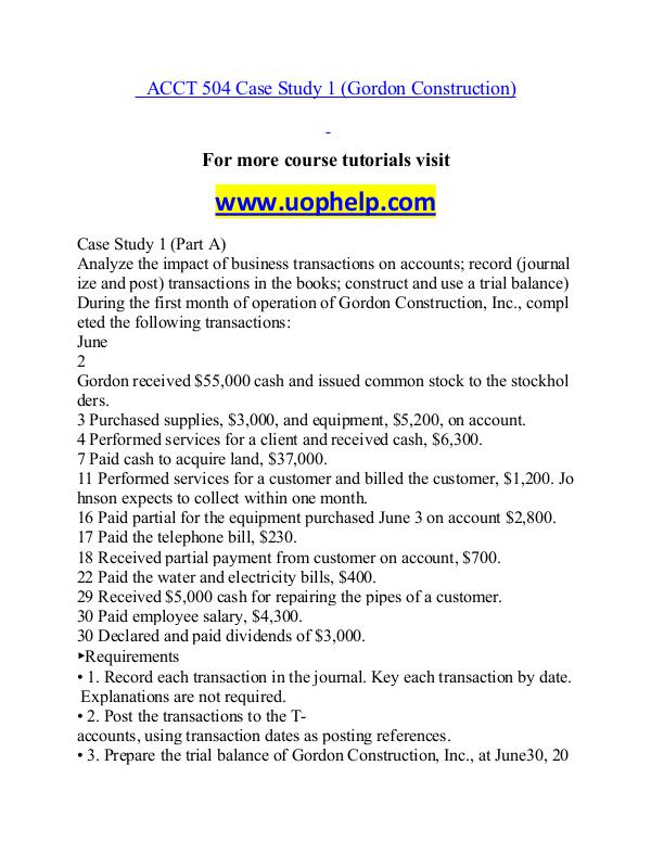 ACCT 504 help A Guide to career/uophelp.com ACCT 504 help A Guide to career/uophelp.com