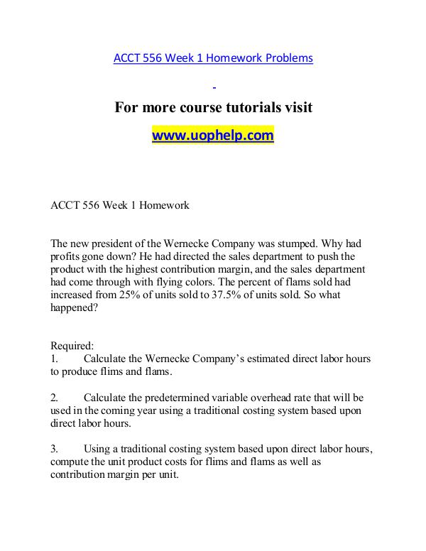 ACCT 556 help A Guide to career/uophelp.com ACCT 556 help A Guide to career/uophelp.com