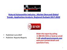 Global Natural Astaxanthin Market 2017-2022 Growth, Trends and Demand