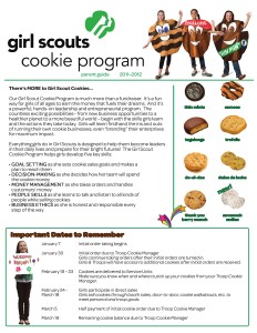 2012 Troop Cookie Manager Guide 2012 Parent Cookie Guide