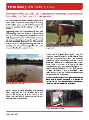 AMIAD - AUSTRALIA & ASIA PACIFIC NEWS - VOLUME 9 - APRIL 2017 December 2017 - Amiad increase milk yield...