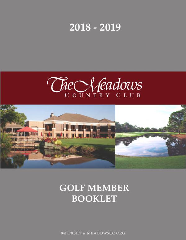 2018 - 2019 Member Booklet 2018 - 19 Member Booklet Final