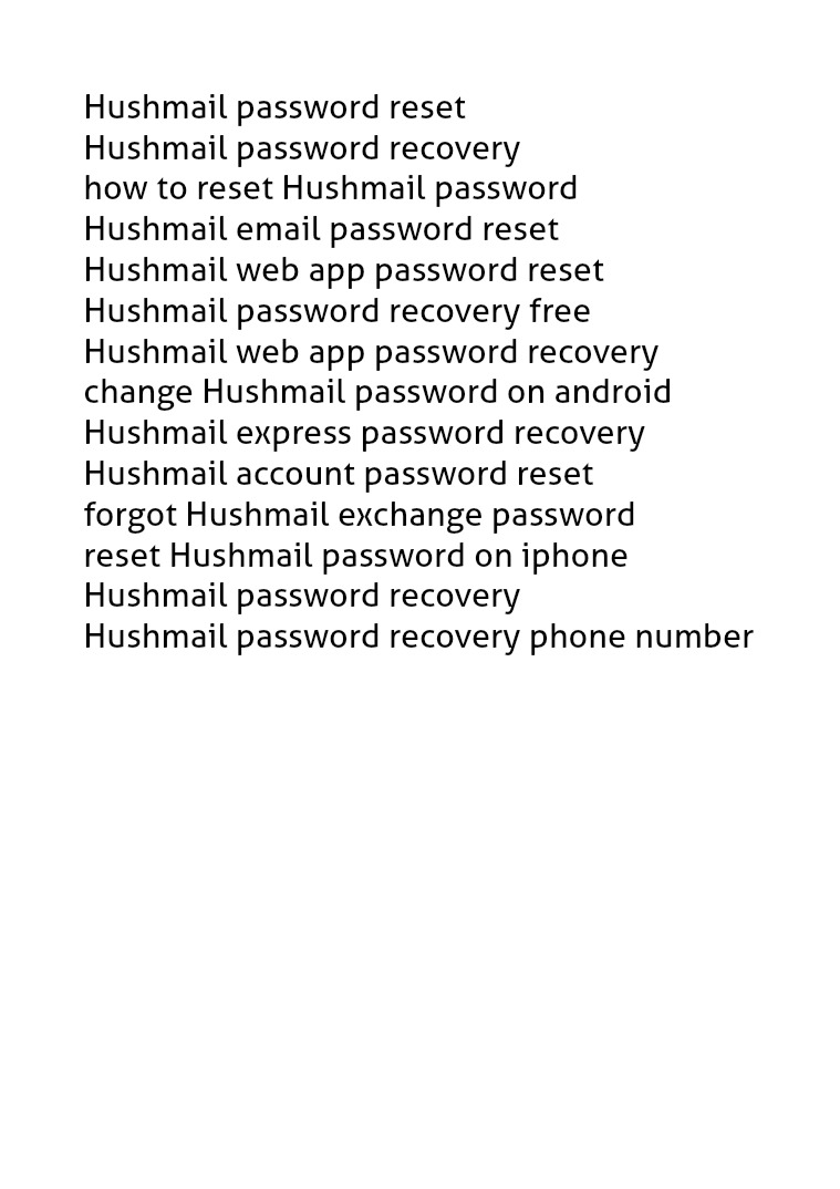 18002520044 Hushmail Password Recovery/Reset Phone Number husmail password recovery