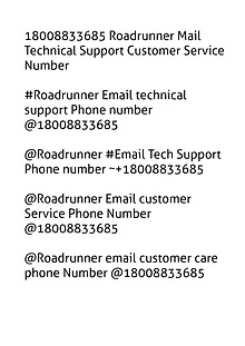18002520044 Roadrunner Mail Technical Support Customer Service Number