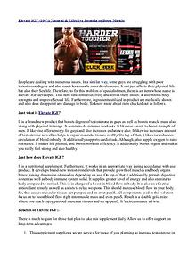 Elevate IGF -100% Natural & Effective formula to Boost Muscle