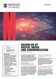 Bachelor of Digital Media and Communication
