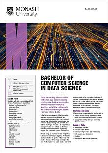 Bachelor of Computer Science in Data Science