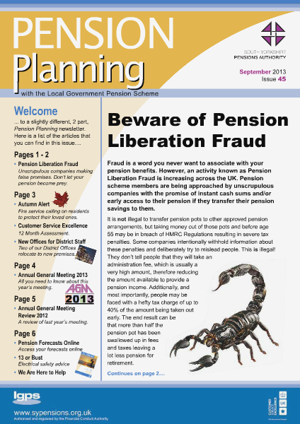 Pension Planning September 2013 Issue 45